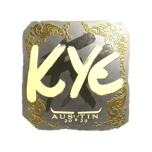 Sticker | kye (Gold) | Austin 2025