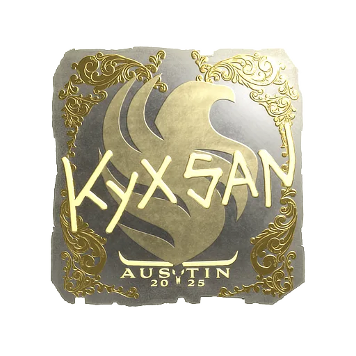 Sticker | kyxsan (Gold) | Austin 2025