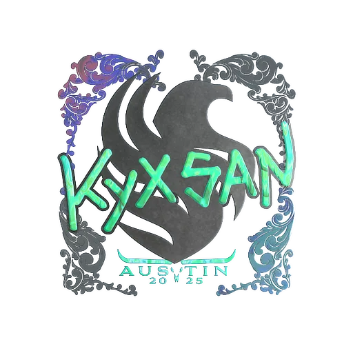 Наклейка | kyxsan (голографическая) | Остин-2025