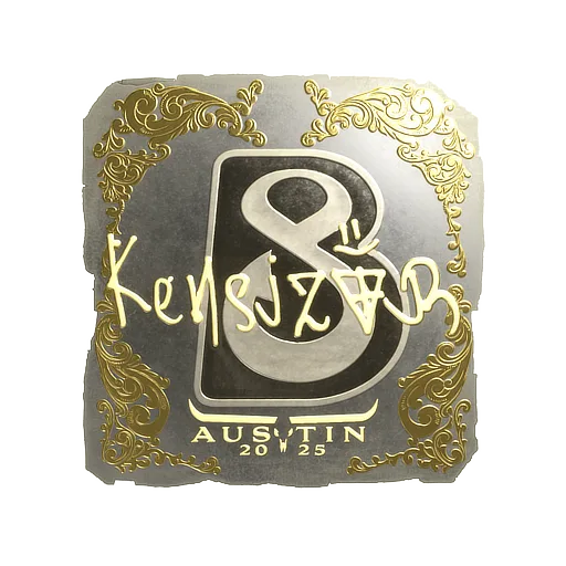 Sticker | kensizor (Gold) | Austin 2025