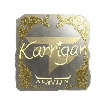Sticker | karrigan (Gold) | Austin 2025