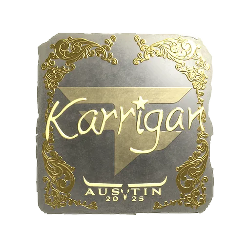 Sticker | karrigan (Gold) | Austin 2025