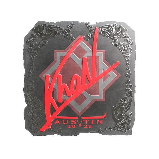 Sticker | khaN (Foil) | Austin 2025