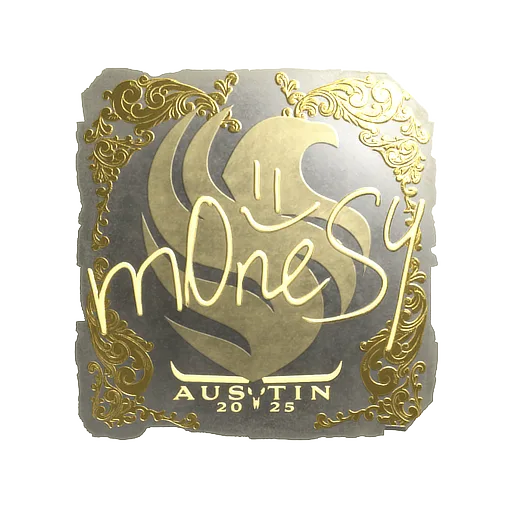 Sticker | m0NESY (Gold) | Austin 2025