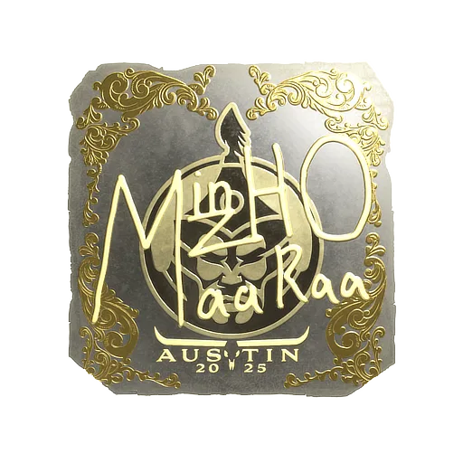 Наклейка | mzinho (золотая) | Остин-2025