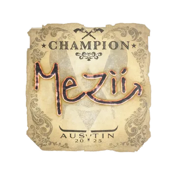 Sticker | mezii (Champion) | Austin 2025