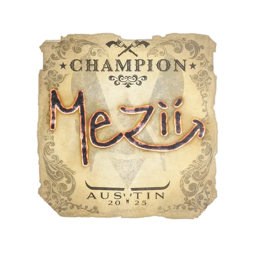 Наклейка | mezii (чемпион) | Остин-2025