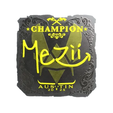 Sticker | mezii (Foil, Champion) | Austin 2025
