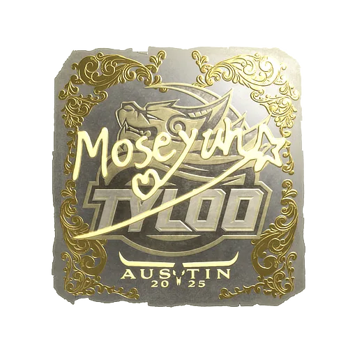 Sticker | Moseyuh (Gold) | Austin 2025