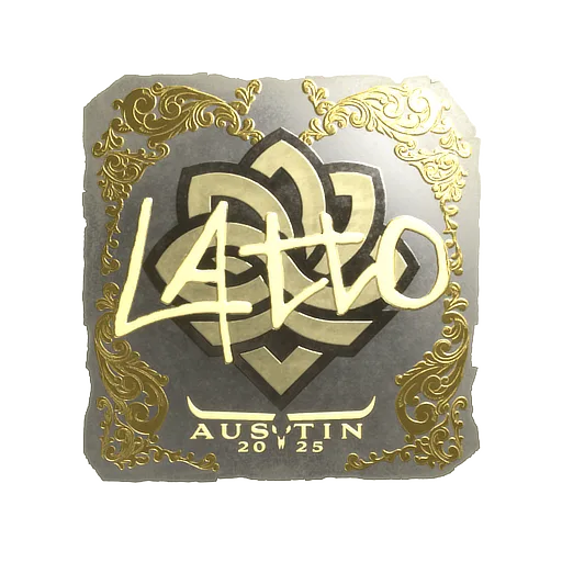 Sticker | latto (Gold) | Austin 2025