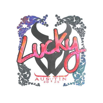 Наклейка | Lucky (голографическая) | Остин-2025