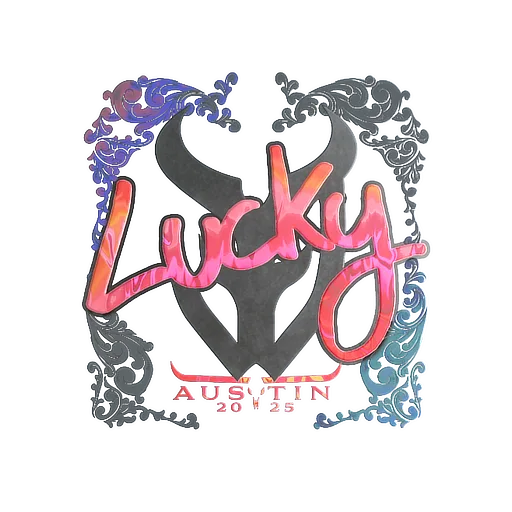 Наклейка | Lucky (голографическая) | Остин-2025