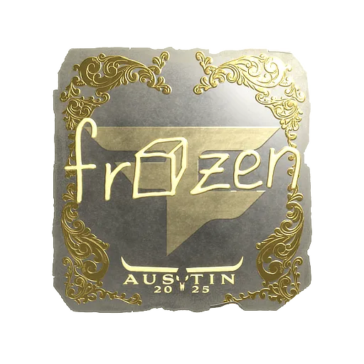 Sticker | frozen (Gold) | Austin 2025