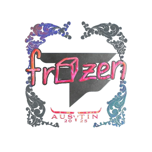 Наклейка | frozen (голографическая) | Остин-2025
