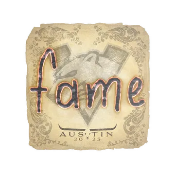 Sticker | fame | Austin 2025