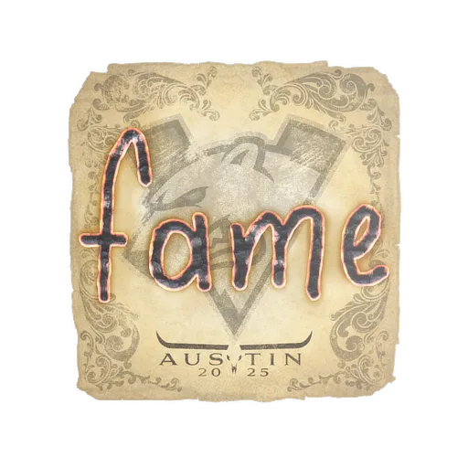 Sticker | fame | Austin 2025