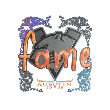 Sticker | fame (Holo) | Austin 2025