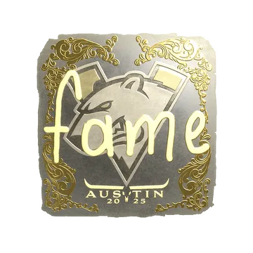 Sticker | fame (Gold) | Austin 2025