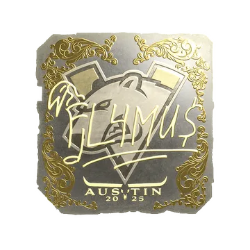 Sticker | FL4MUS (Gold) | Austin 2025