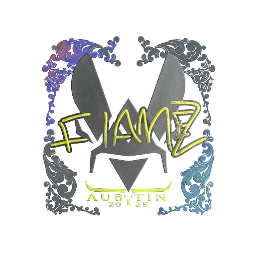 Наклейка | FlameZ (голографическая) | Остин-2025