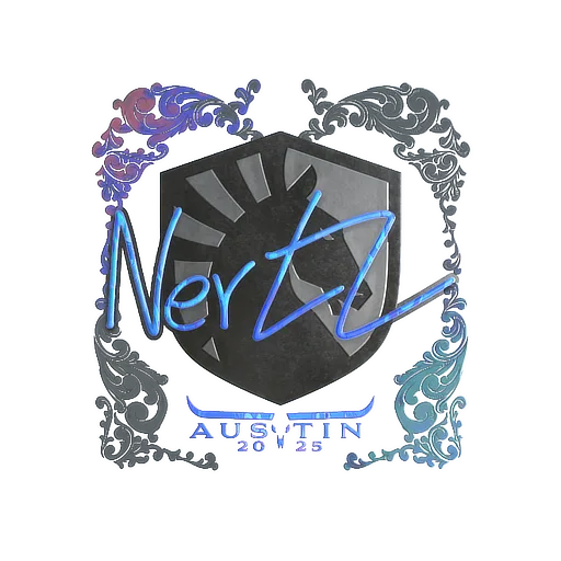 Наклейка | NertZ (голографическая) | Остин-2025