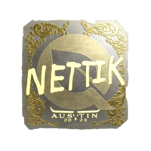 Sticker | nettik (Gold) | Austin 2025