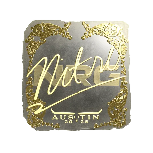 Sticker | nitr0 (Gold) | Austin 2025
