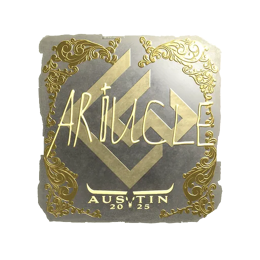 Наклейка | Ariucle (золотая) | Остин-2025