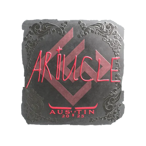 Наклейка | Ariucle (металлическая) | Остин-2025