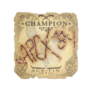 Sticker | apEX (Champion) | Austin 2025