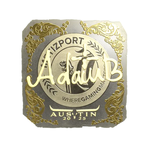 Sticker | adamb (Gold) | Austin 2025