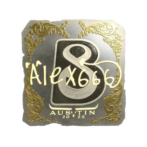 Sticker | alex666 (Gold) | Austin 2025