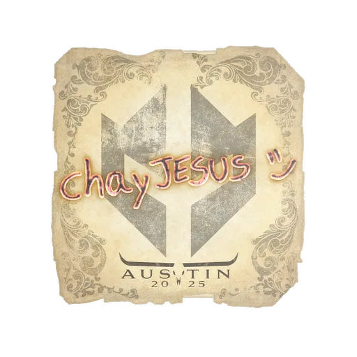 Наклейка | chayJESUS | Остин-2025