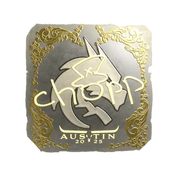 Sticker | chopper (Gold) | Austin 2025