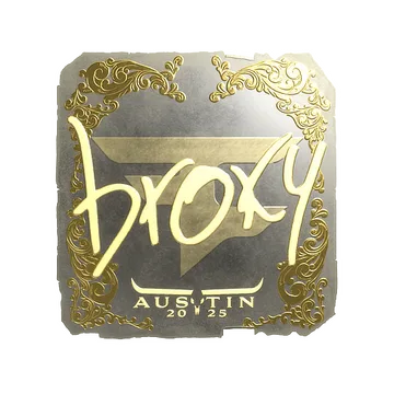 Sticker | broky (Gold) | Austin 2025