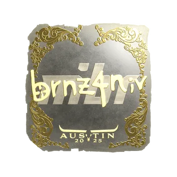 Sticker | brnz4n (Gold) | Austin 2025