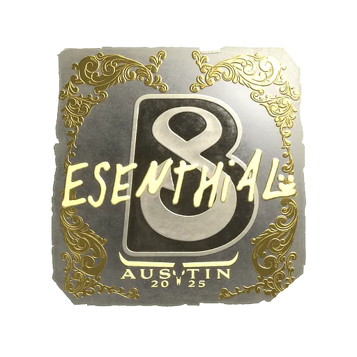 Sticker | esenthial (Gold) | Austin 2025