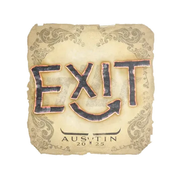 Sticker | exit | Austin 2025