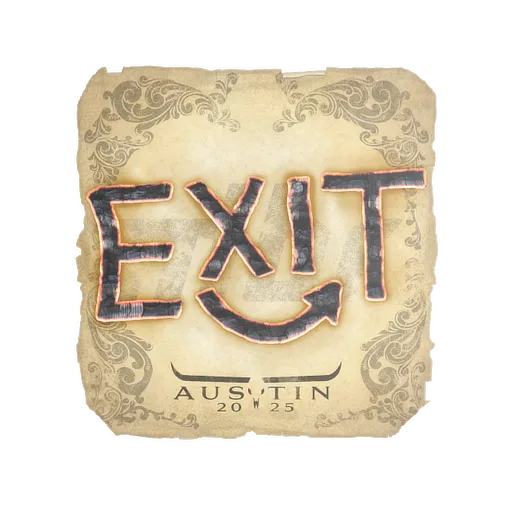 Sticker | exit | Austin 2025