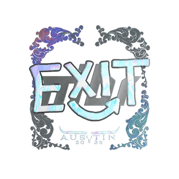 Наклейка | exit (голографическая) | Остин-2025