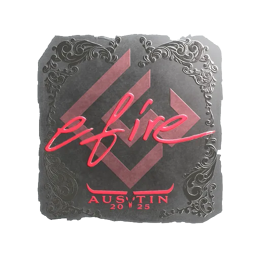 Sticker | efire (Foil) | Austin 2025