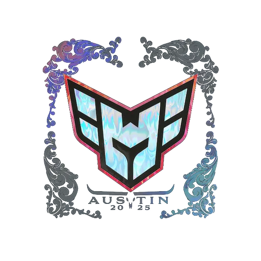Наклейка | HEROIC (голографическая) | Остин-2025