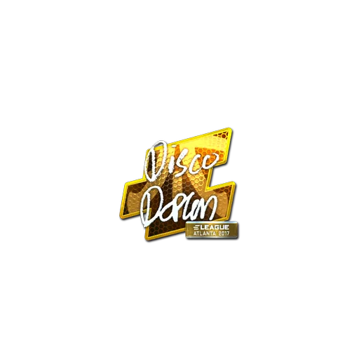 Наклейка | disco doplan (металлическая) | Атланта-2017