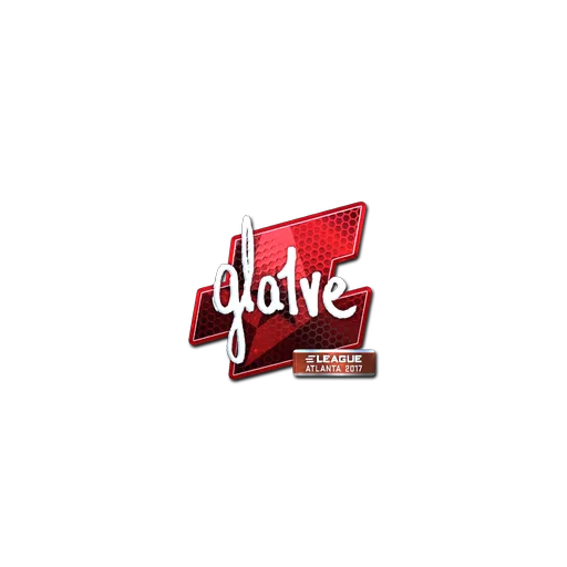 Наклейка | gla1ve (металлическая) | Атланта-2017