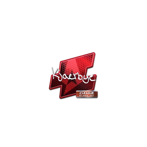 Наклейка | Kjaerbye (металлическая) | Атланта-2017