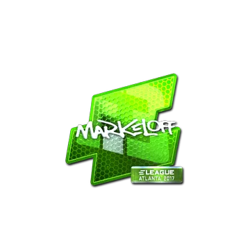 Sticker | markeloff (Foil) | Atlanta 2017