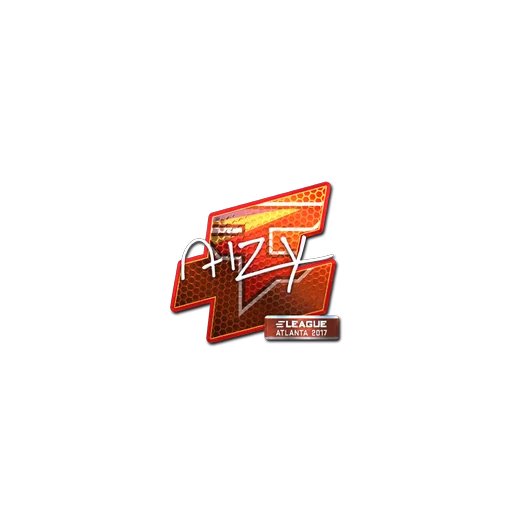 Наклейка | aizy (металлическая) | Атланта-2017
