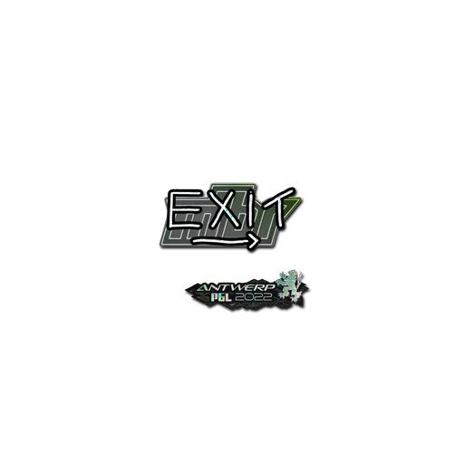 Sticker | exit (Glitter) | Antwerp 2022