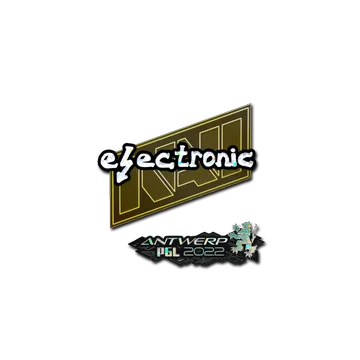 Sticker | electronic (Glitter) | Antwerp 2022