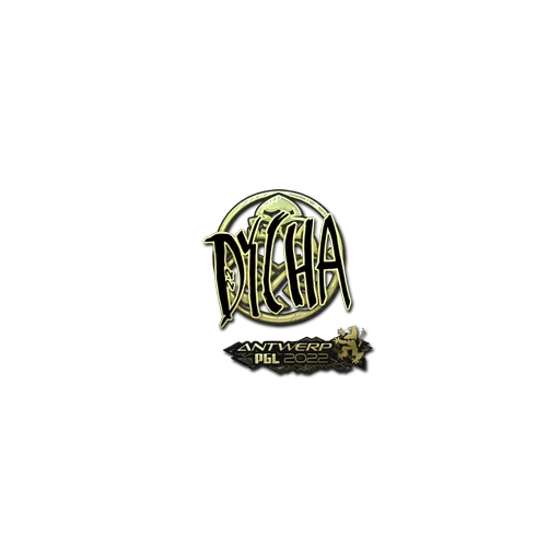 Sticker | dycha (Gold) | Antwerp 2022